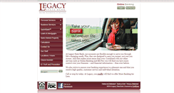 Desktop Screenshot of legacystatebank.com
